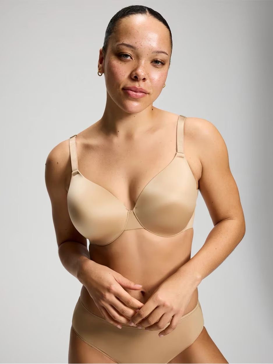 Soma Vanishing Back Full Coverage 38c Warm Amber Nude Comfortable Underwire Bra